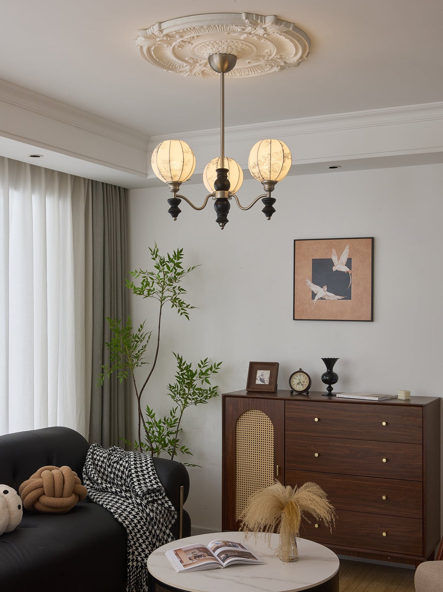 Juliette Chandelier - Elegant Lighting with Adjustable Arms and Crysta