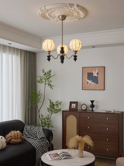 Juliette Chandelier - Elegant Lighting with Adjustable Arms and Crysta