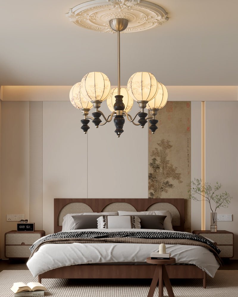 Juliette Chandelier - Elegant Lighting with Adjustable Arms and Crysta