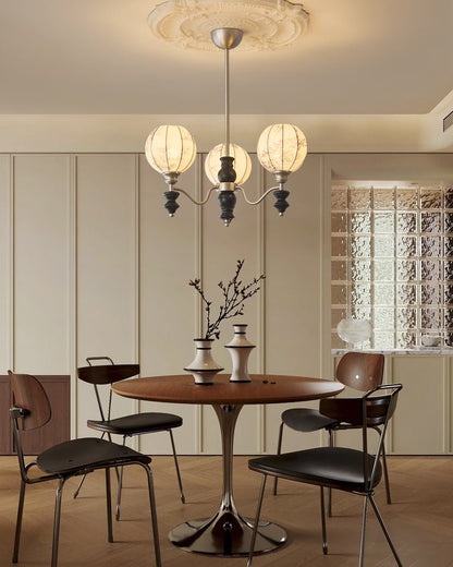 Juliette Chandelier - Elegant Lighting with Adjustable Arms and Crysta