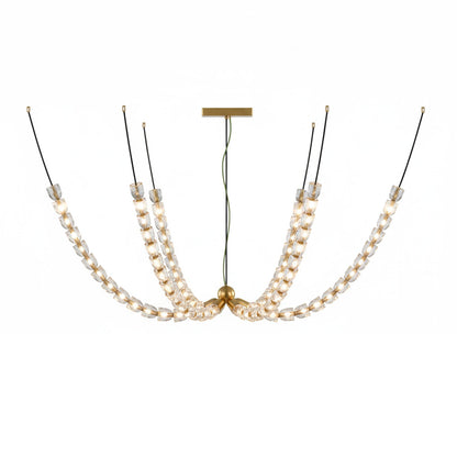 Gabriel Gold Chandelier - Elegant Design with Adjustable Brightness