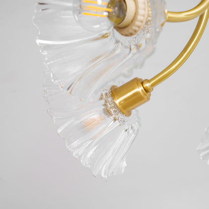 Kalin Flower Glass Chandelier - Elegant Design, Adjustable Height