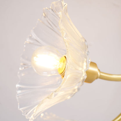 Kalin Flower Glass Chandelier - Elegant Design, Adjustable Height