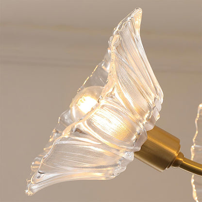Kalin Flower Glass Chandelier - Elegant Design, Adjustable Height