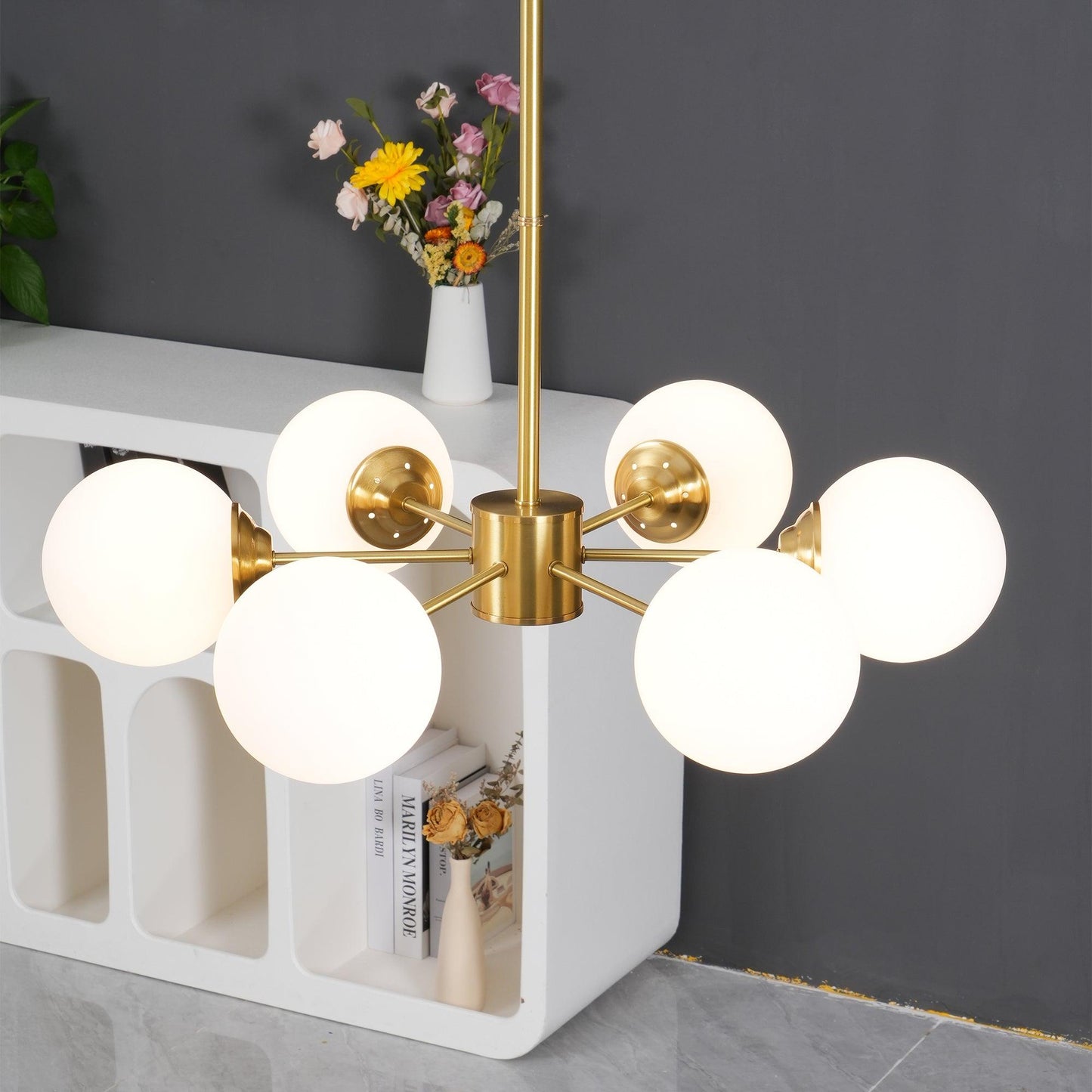 Karrington Crystal Chandeliers - Elegant Lighting with Adjustable Heig