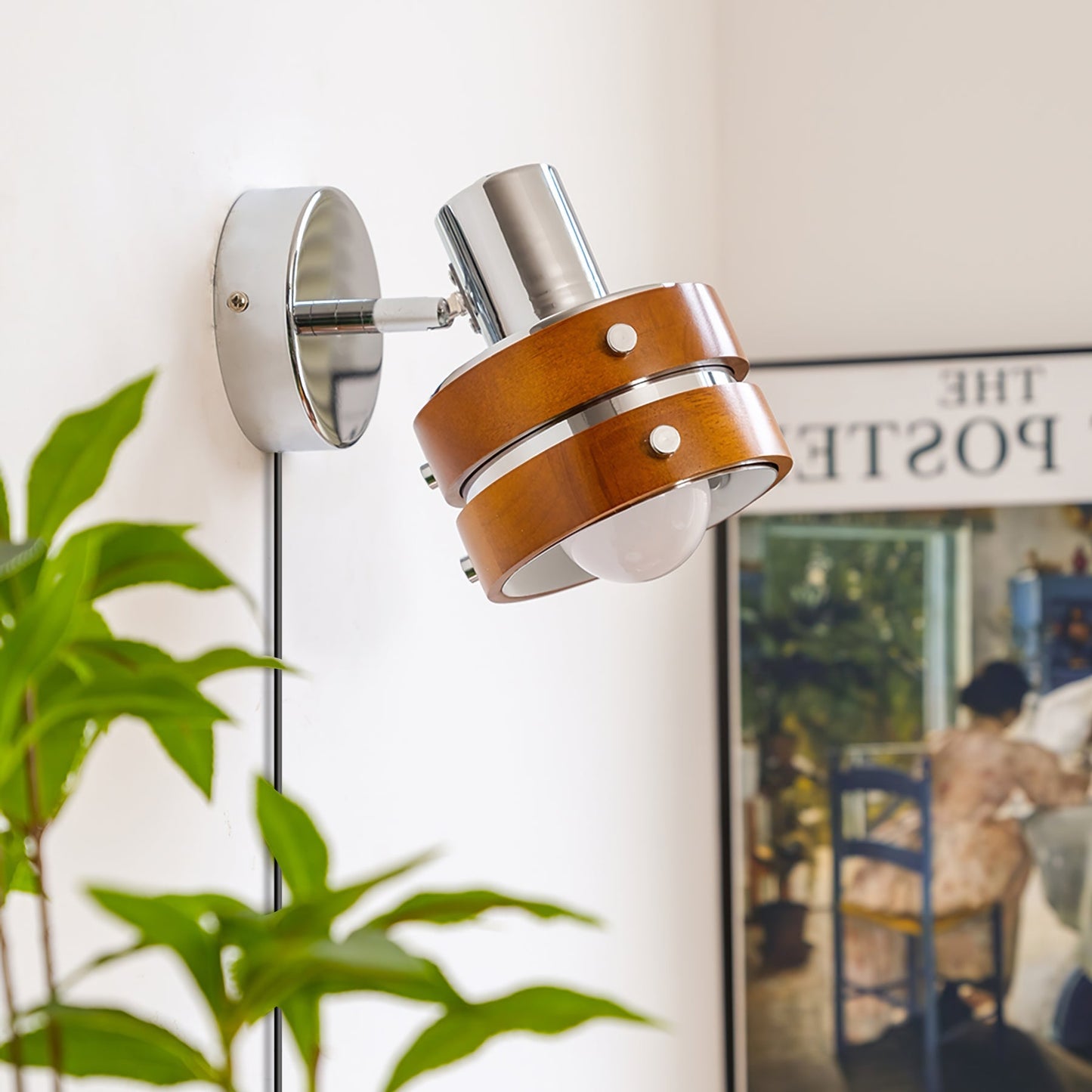 Karry Plug-in Wall Lamp with Adjustable Brightness and Modern Design