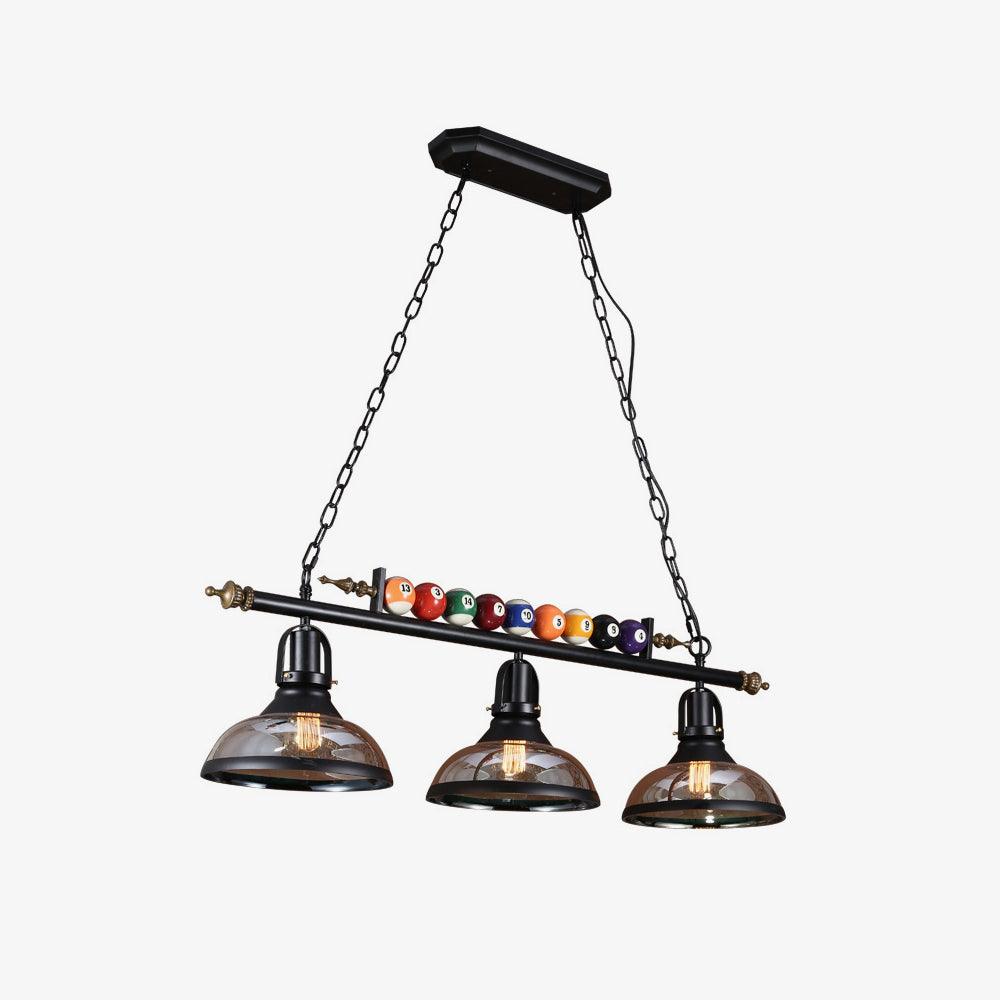 Kasha Billiard Chandelier - Elegant Lighting with Adjustable Height &