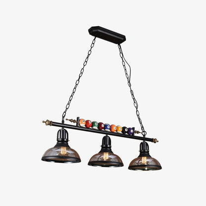 Kasha Billiard Chandelier - Elegant Lighting with Adjustable Height &