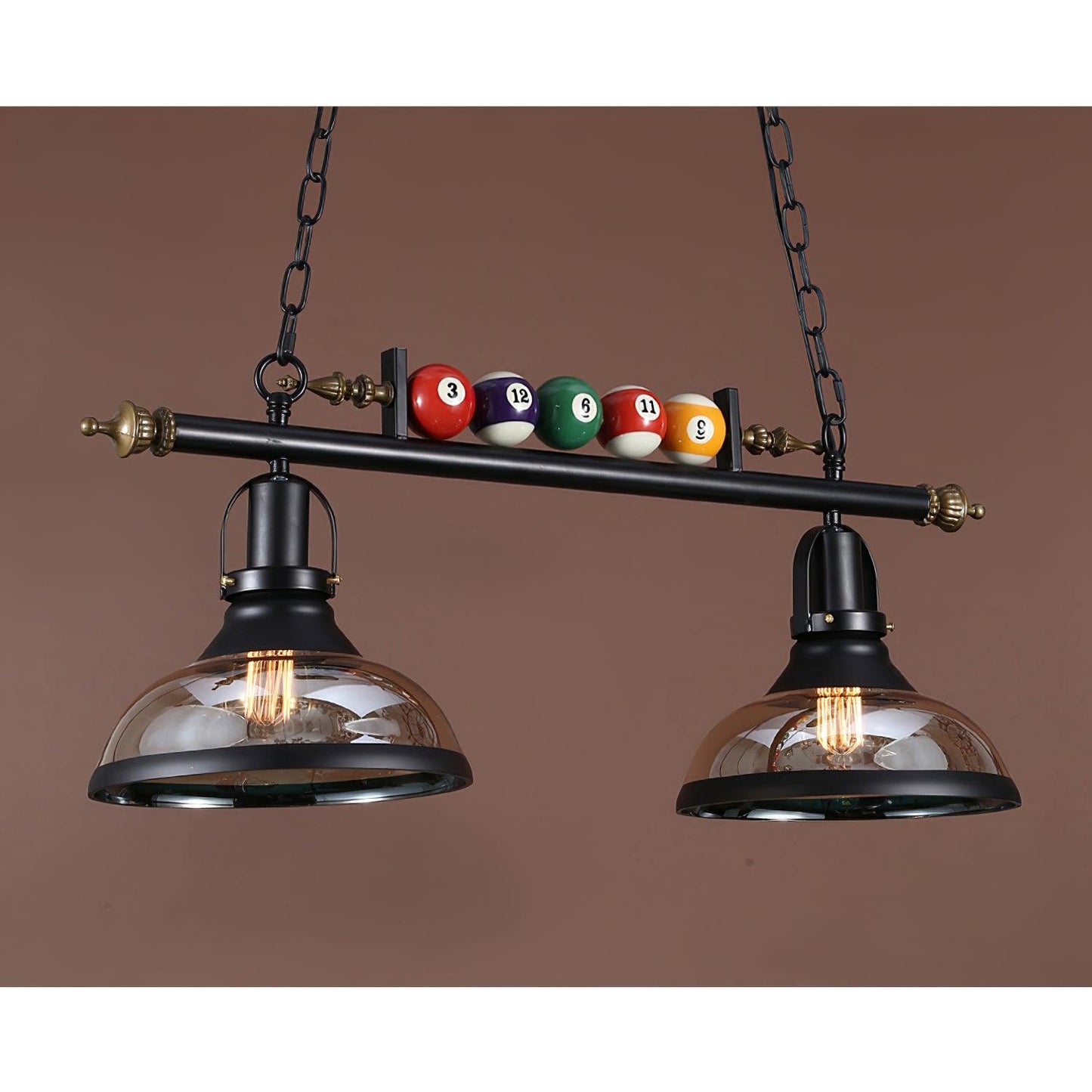 Kasha Billiard Chandelier - Elegant Lighting with Adjustable Height &