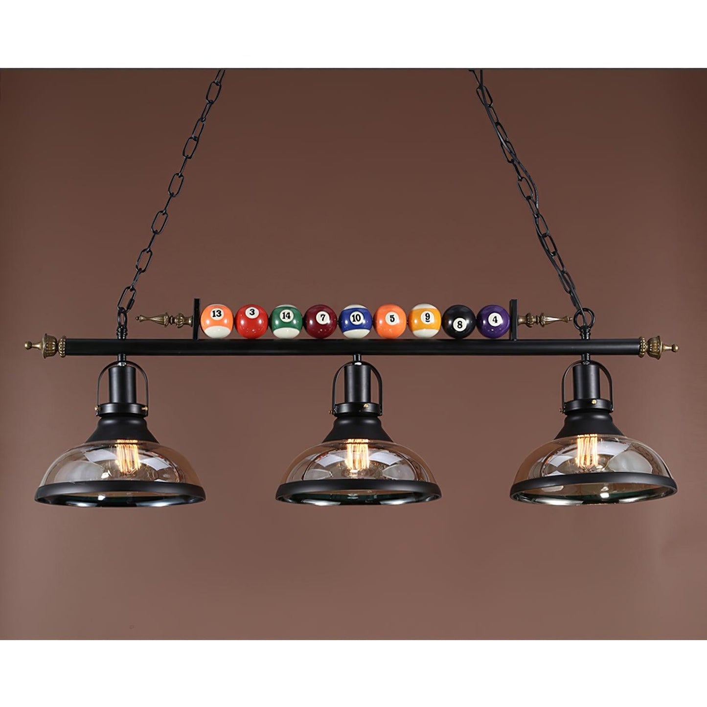 Kasha Billiard Chandelier - Elegant Lighting with Adjustable Height &