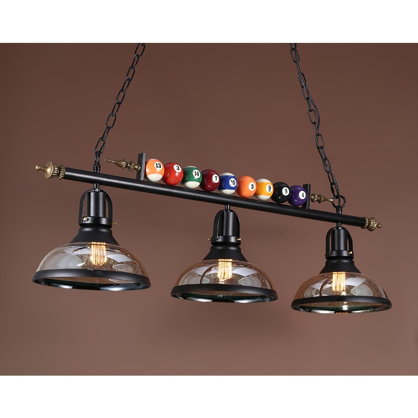 Kasha Billiard Chandelier - Elegant Lighting with Adjustable Height &