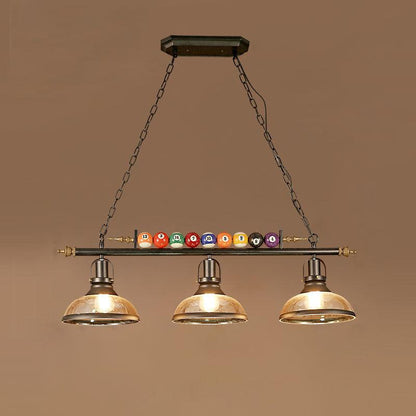 Kasha Billiard Chandelier - Elegant Lighting with Adjustable Height &