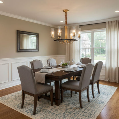 Kearney Chandelier - Elegant Design with Adjustable Height & LED Light