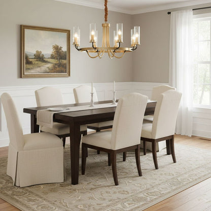 Kearney Chandelier - Elegant Design with Adjustable Height & LED Light