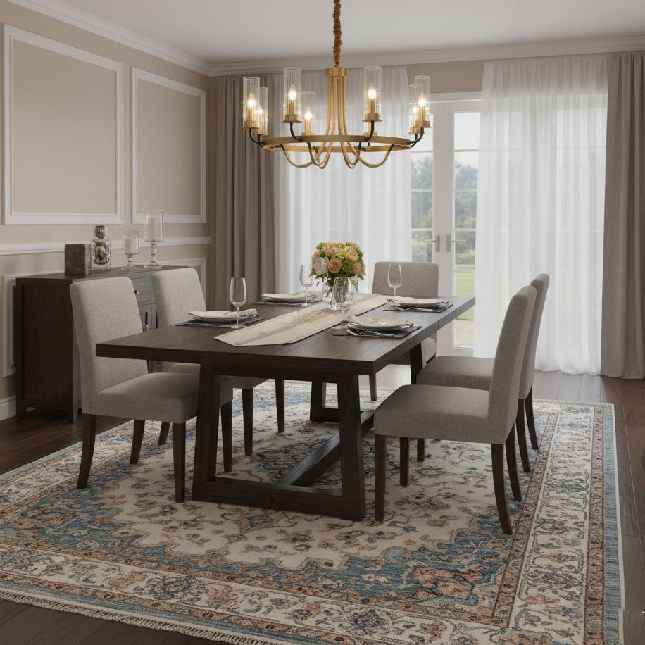 Kearney Chandelier - Elegant Design with Adjustable Height & LED Light