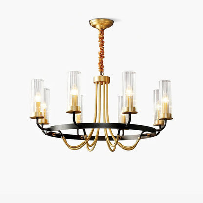 Kearney Chandelier - Elegant Design with Adjustable Height & LED Light