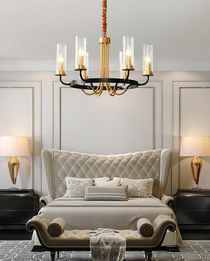 Kearney Chandelier - Elegant Design with Adjustable Height & LED Light
