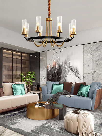 Kearney Chandelier - Elegant Design with Adjustable Height & LED Light