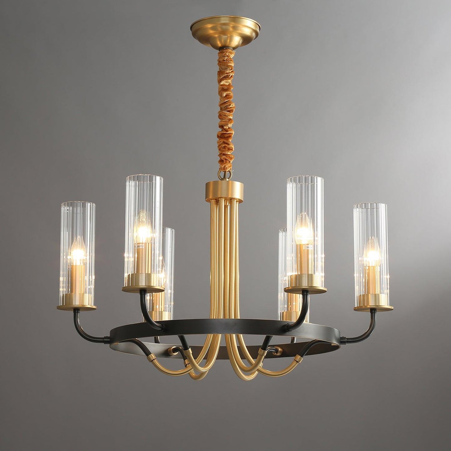 Kearney Chandelier - Elegant Design with Adjustable Height & LED Light
