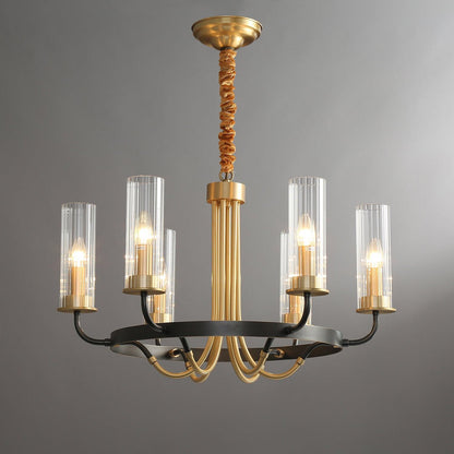 Kearney Chandelier - Elegant Design with Adjustable Height & LED Light