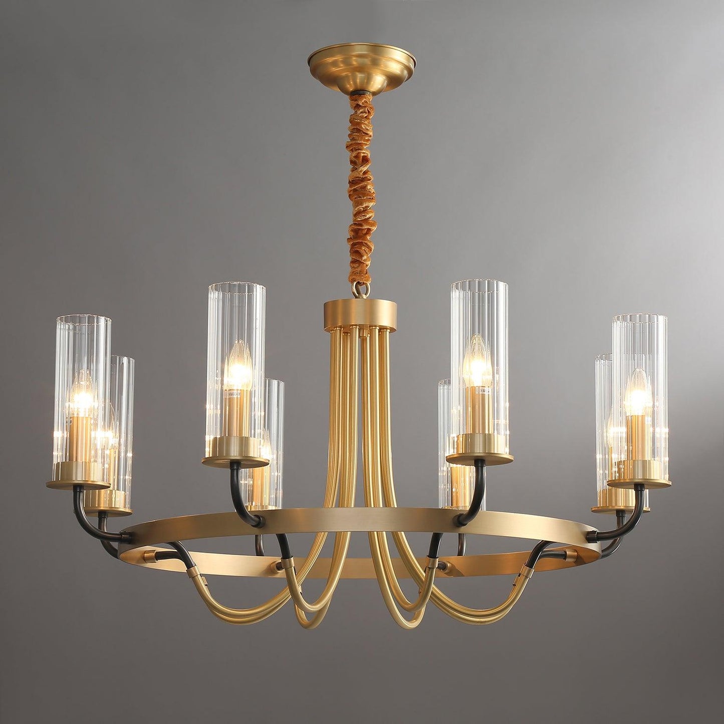 Kearney Chandelier - Elegant Design with Adjustable Height & LED Light