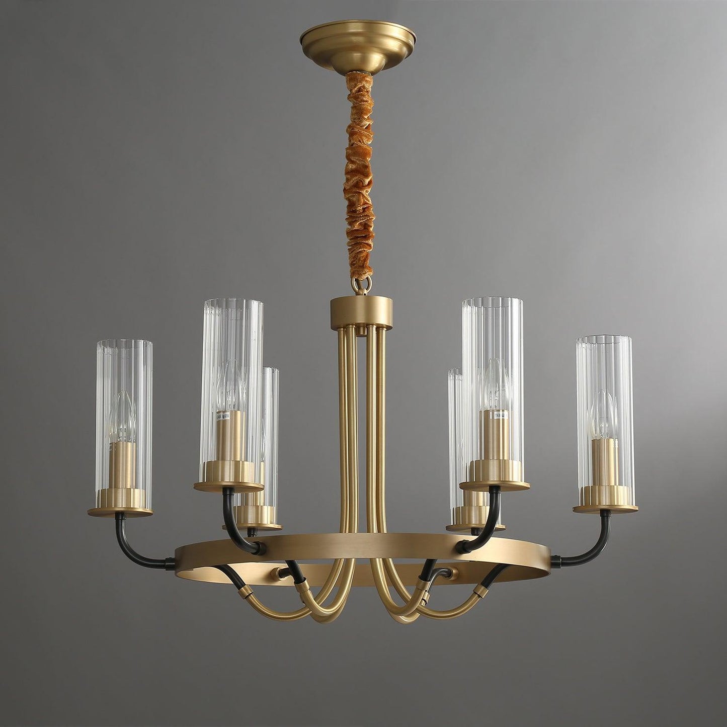 Kearney Chandelier - Elegant Design with Adjustable Height & LED Light