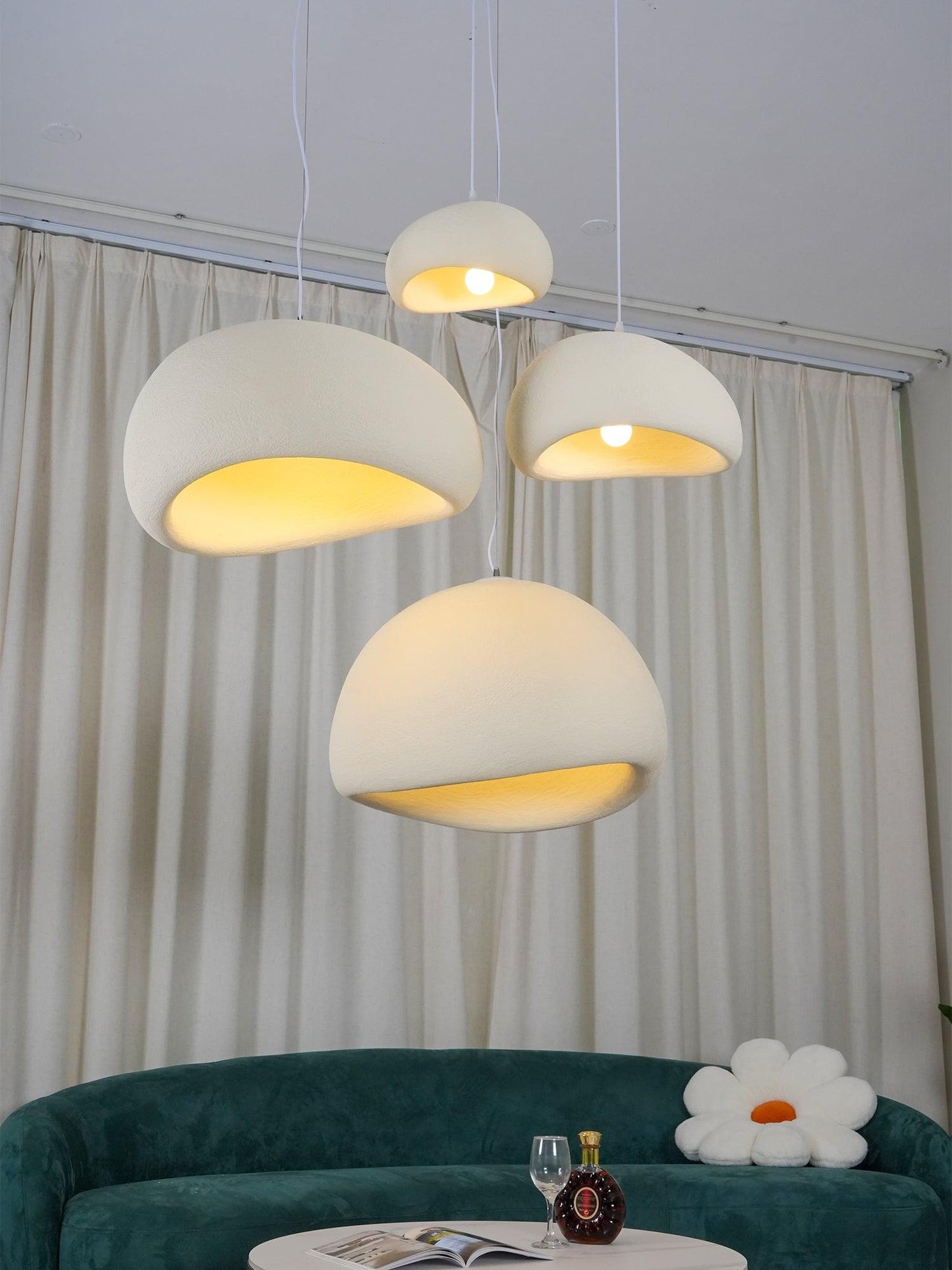 Zenra Wabi-Sabi Organic Chandelier - Eco-Friendly, Adjustable Height