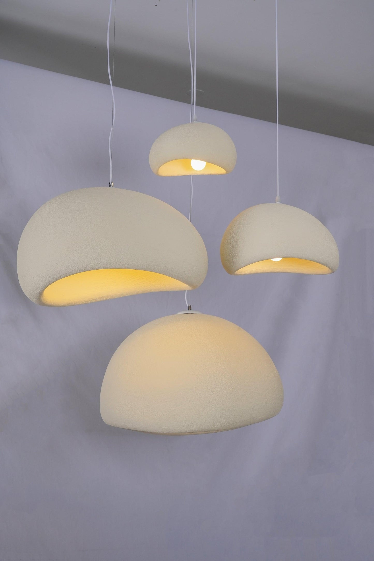 Zenra Wabi-Sabi Organic Chandelier - Eco-Friendly, Adjustable Height