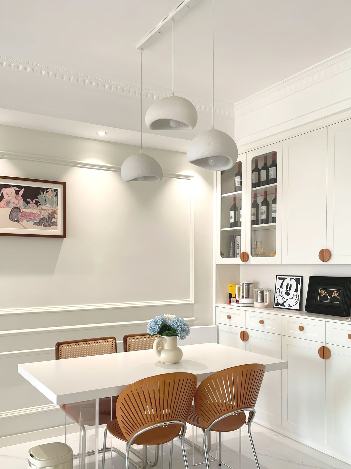 Zenra Wabi-Sabi Organic Chandelier - Eco-Friendly, Adjustable Height
