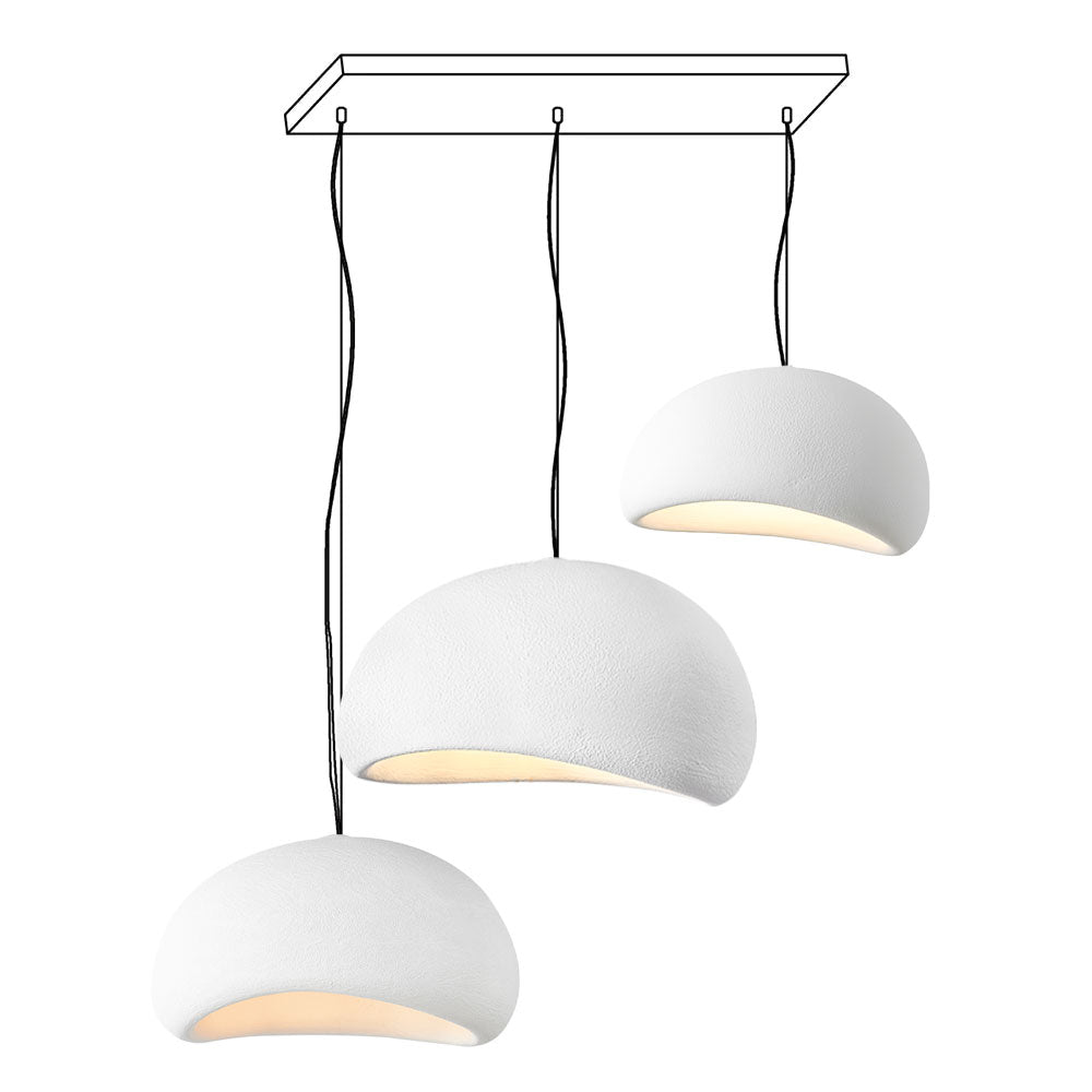 Zenra Wabi-Sabi Organic Chandelier - Eco-Friendly, Adjustable Height