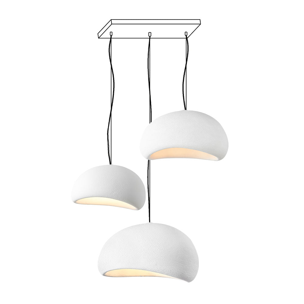 Zenra Wabi-Sabi Organic Chandelier - Eco-Friendly, Adjustable Height