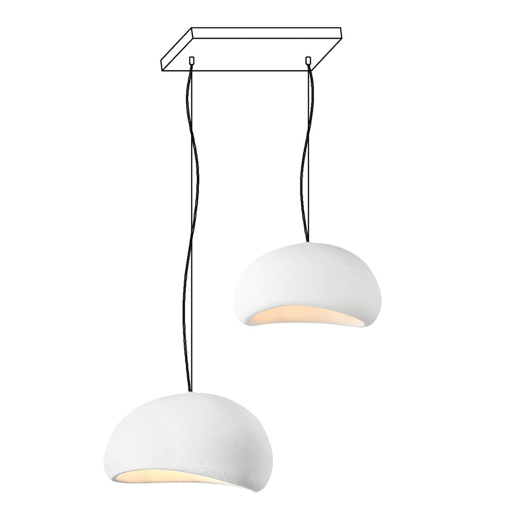 Zenra Wabi-Sabi Organic Chandelier - Eco-Friendly, Adjustable Height