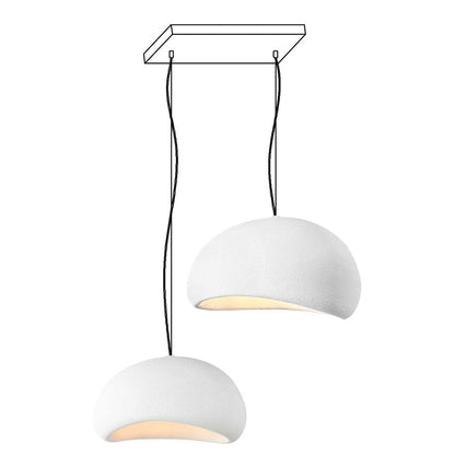 Zenra Wabi-Sabi Organic Chandelier - Eco-Friendly, Adjustable Height