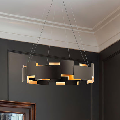 Kichler Oval Chandelier - Elegant Design with Adjustable Height & LED