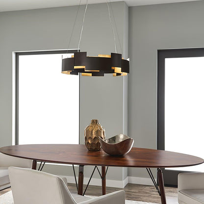 Kichler Oval Chandelier - Elegant Design with Adjustable Height & LED