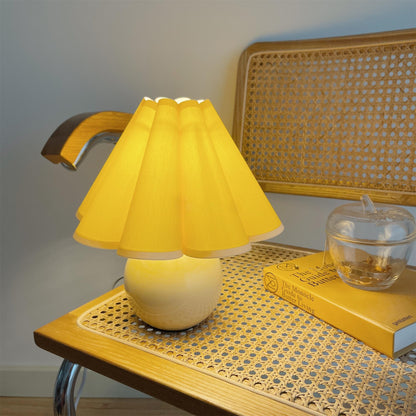 Kicsi Knife Pleat Table Lamp - Elegant Design, Soft Ambient Lighting