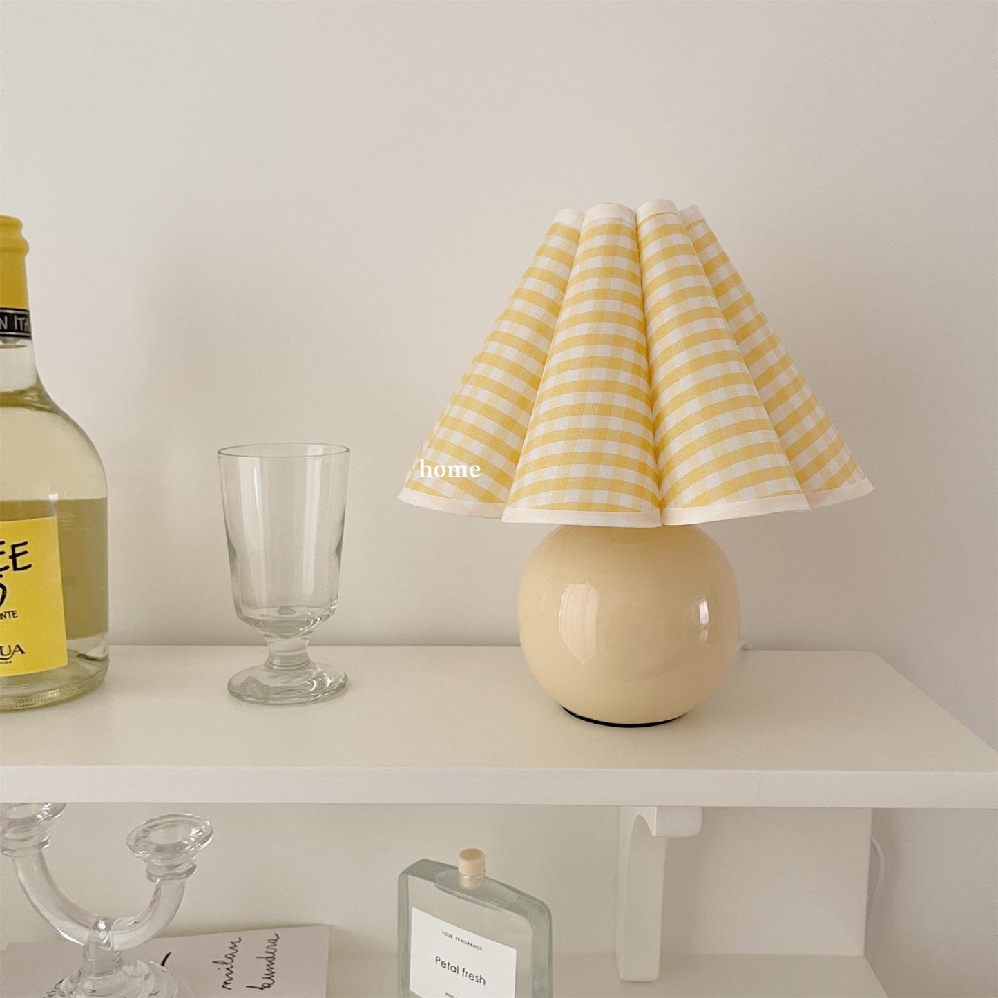 Kicsi Knife Pleat Table Lamp - Elegant Design, Soft Ambient Lighting