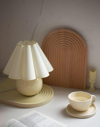 Kicsi Knife Pleat Table Lamp - Elegant Design, Soft Ambient Lighting
