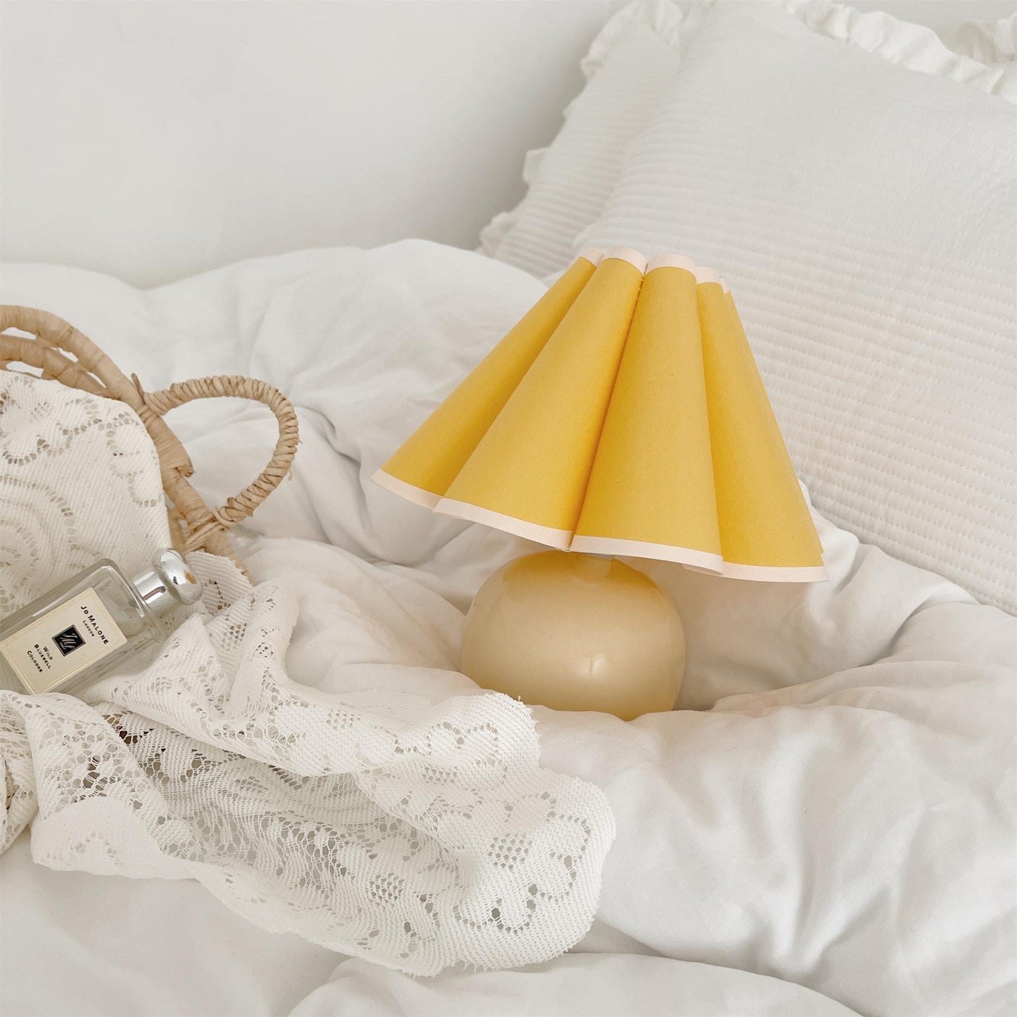 Kicsi Knife Pleat Table Lamp - Elegant Design, Soft Ambient Lighting