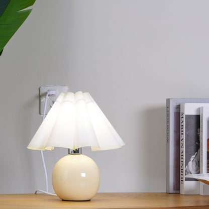 Kicsi Knife Pleat Table Lamp - Elegant Design, Soft Ambient Lighting