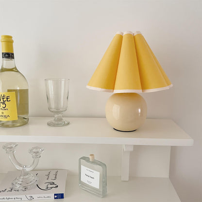 Kicsi Knife Pleat Table Lamp - Elegant Design, Soft Ambient Lighting
