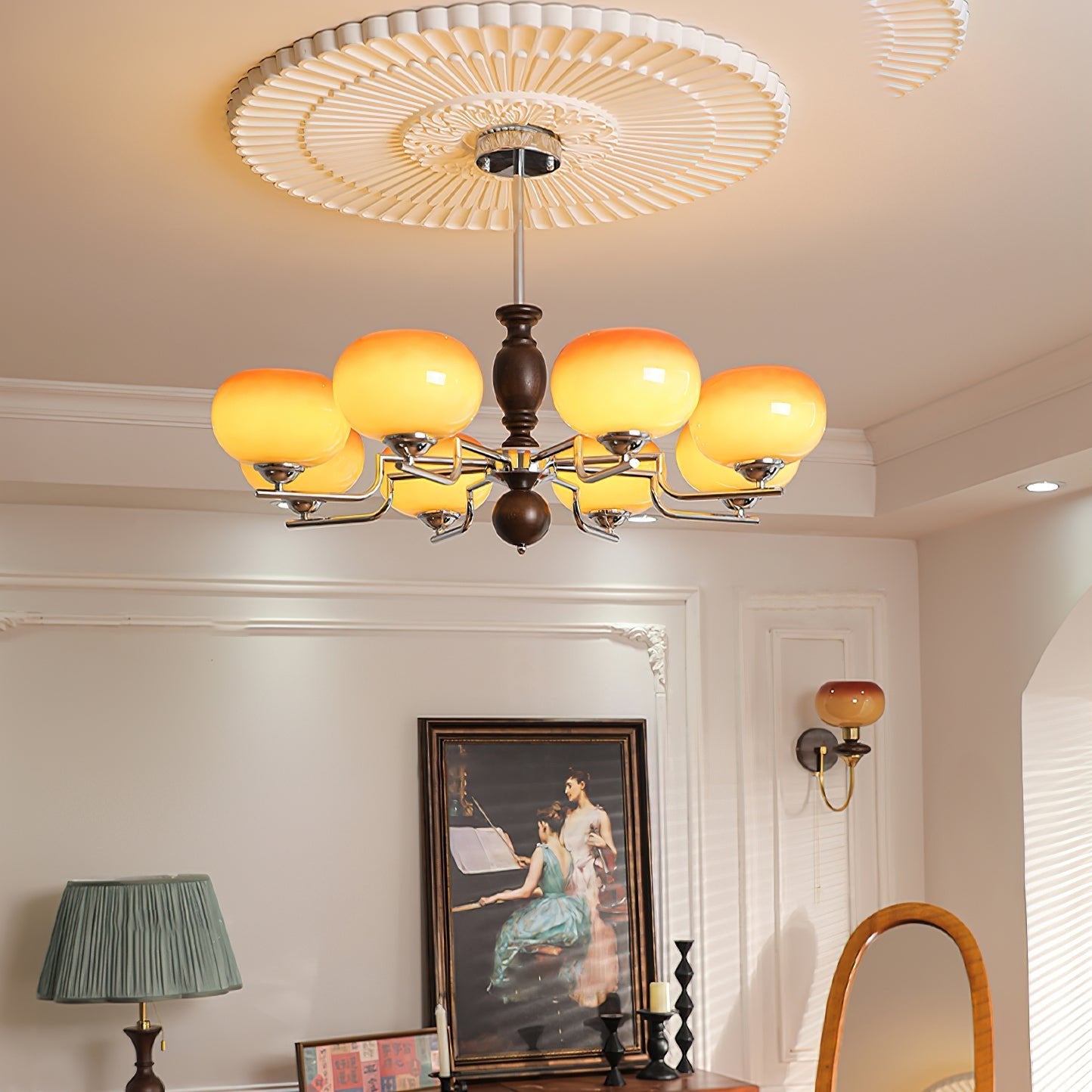 Elegant Kingsley Chandelier - Modern Design with Adjustable Brightness