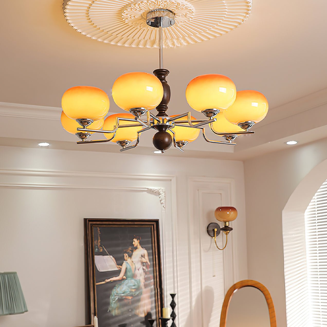 Elegant Kingsley Chandelier - Modern Design with Adjustable Brightness