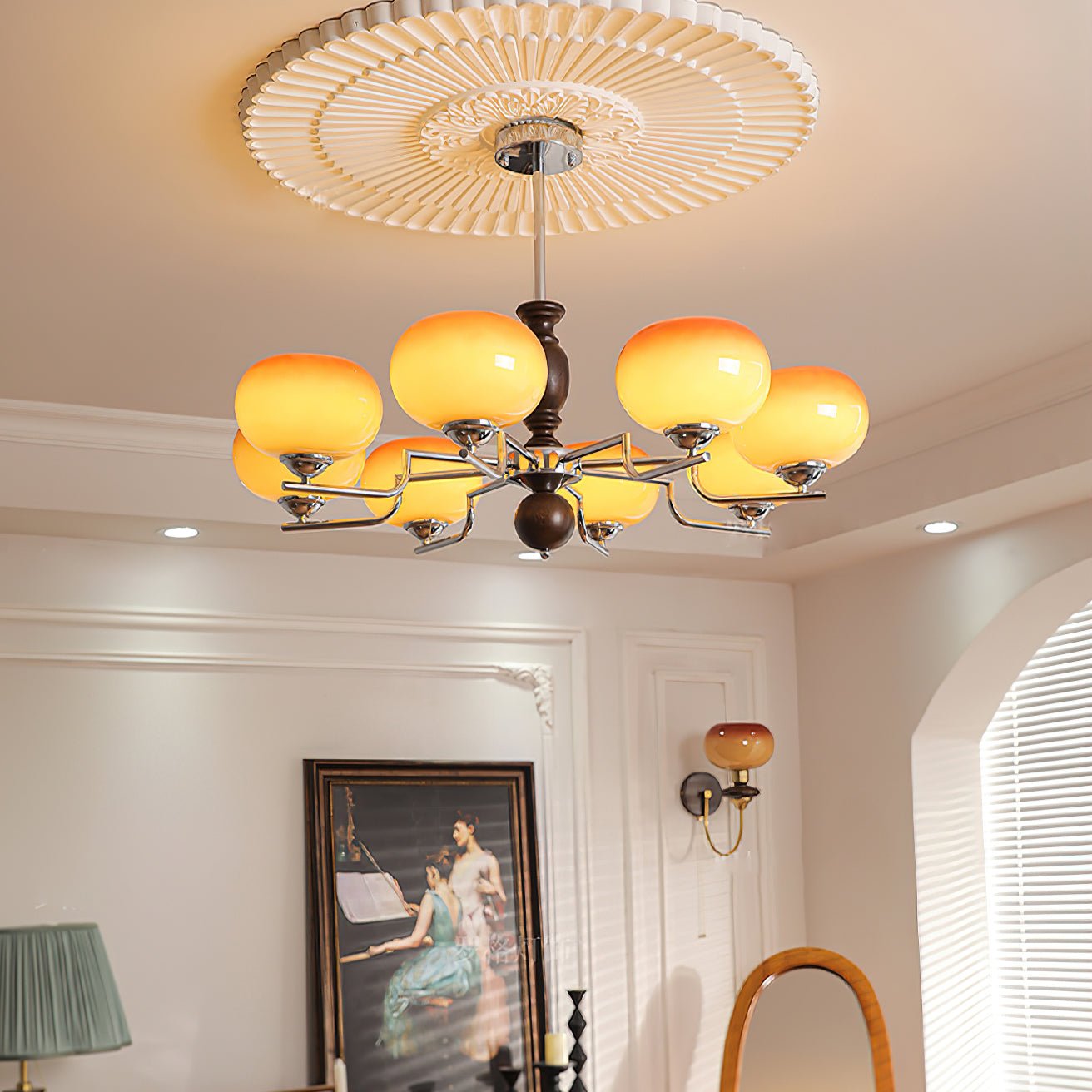Elegant Kingsley Chandelier - Modern Design with Adjustable Brightness