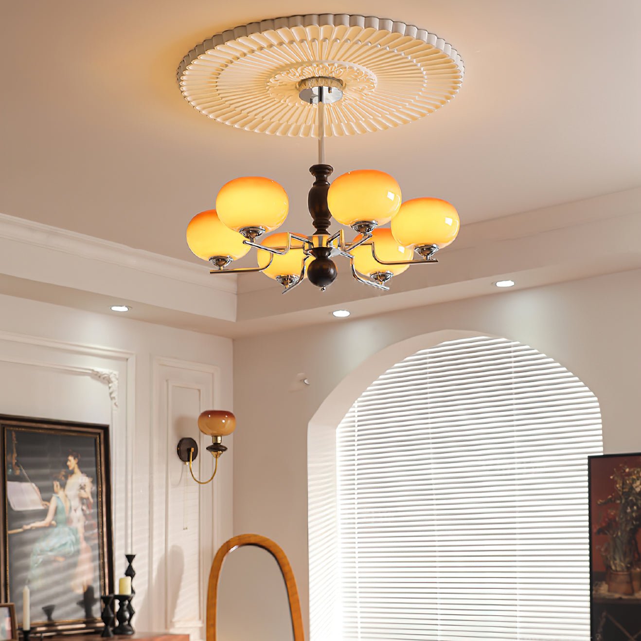Elegant Kingsley Chandelier - Modern Design with Adjustable Brightness
