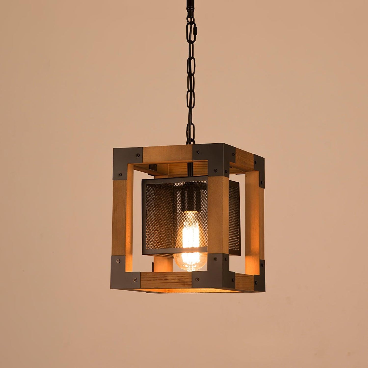 Rectangle Kitchen Island Chandelier with Adjustable Height & LED Light