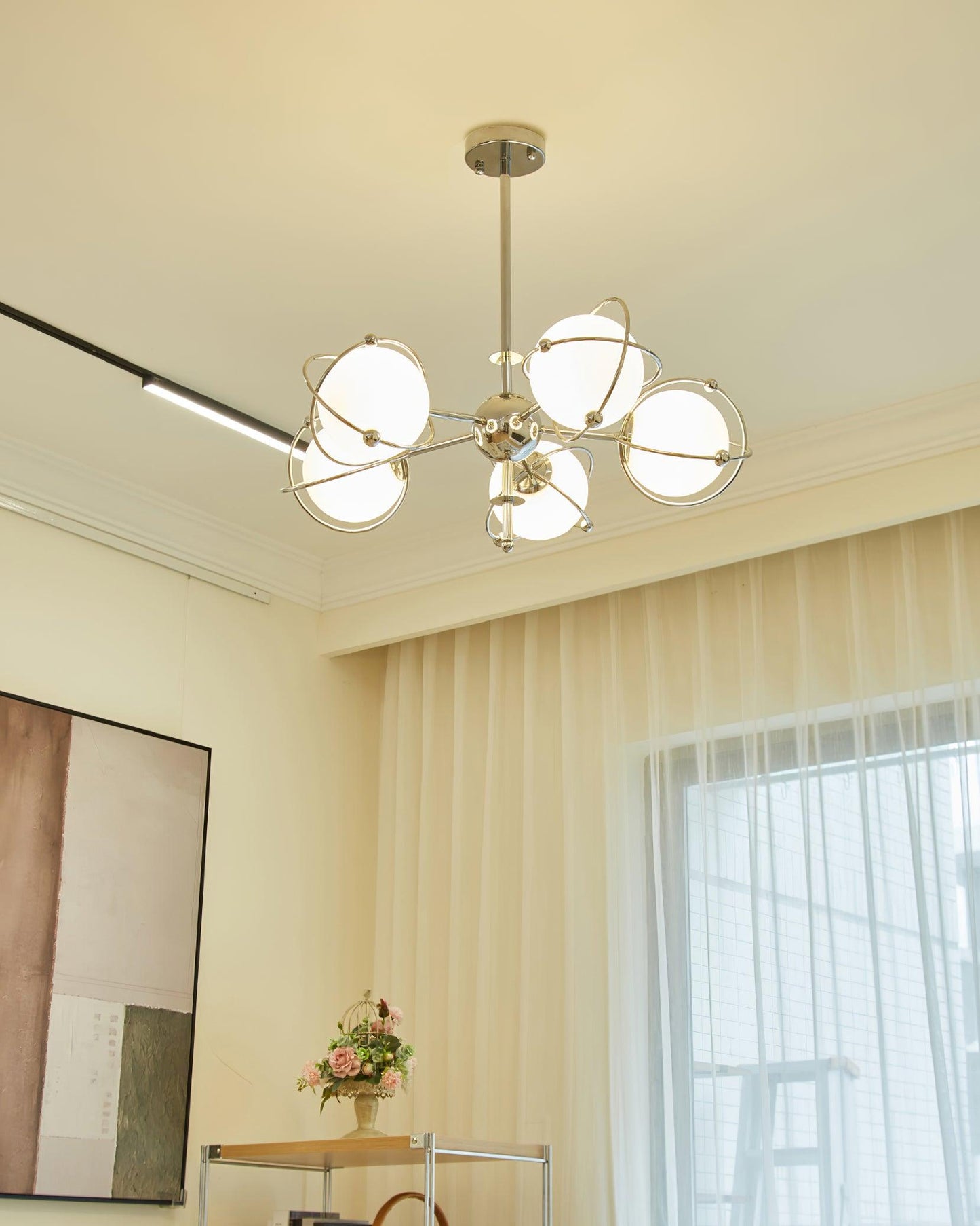 Kittelson Chandelier - Elegant Design with Adjustable Height & LED Lig
