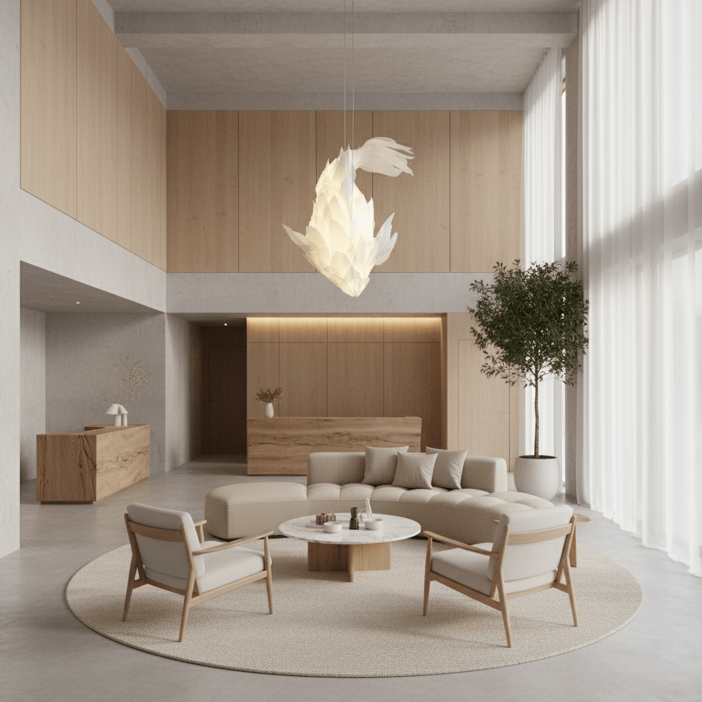 Koi Fish Chandelier - Elegant Design with Adjustable Brightness & Uniq