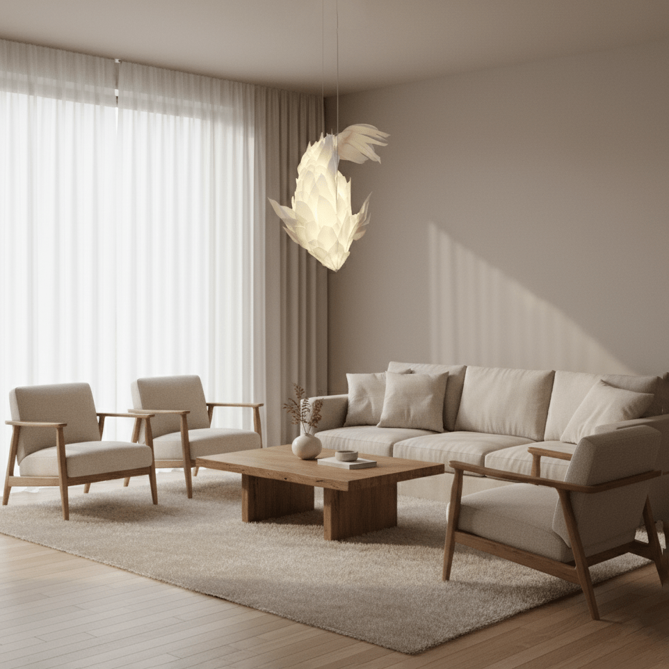 Koi Fish Chandelier - Elegant Design with Adjustable Brightness & Uniq