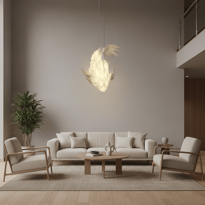 Koi Fish Chandelier - Elegant Design with Adjustable Brightness & Uniq